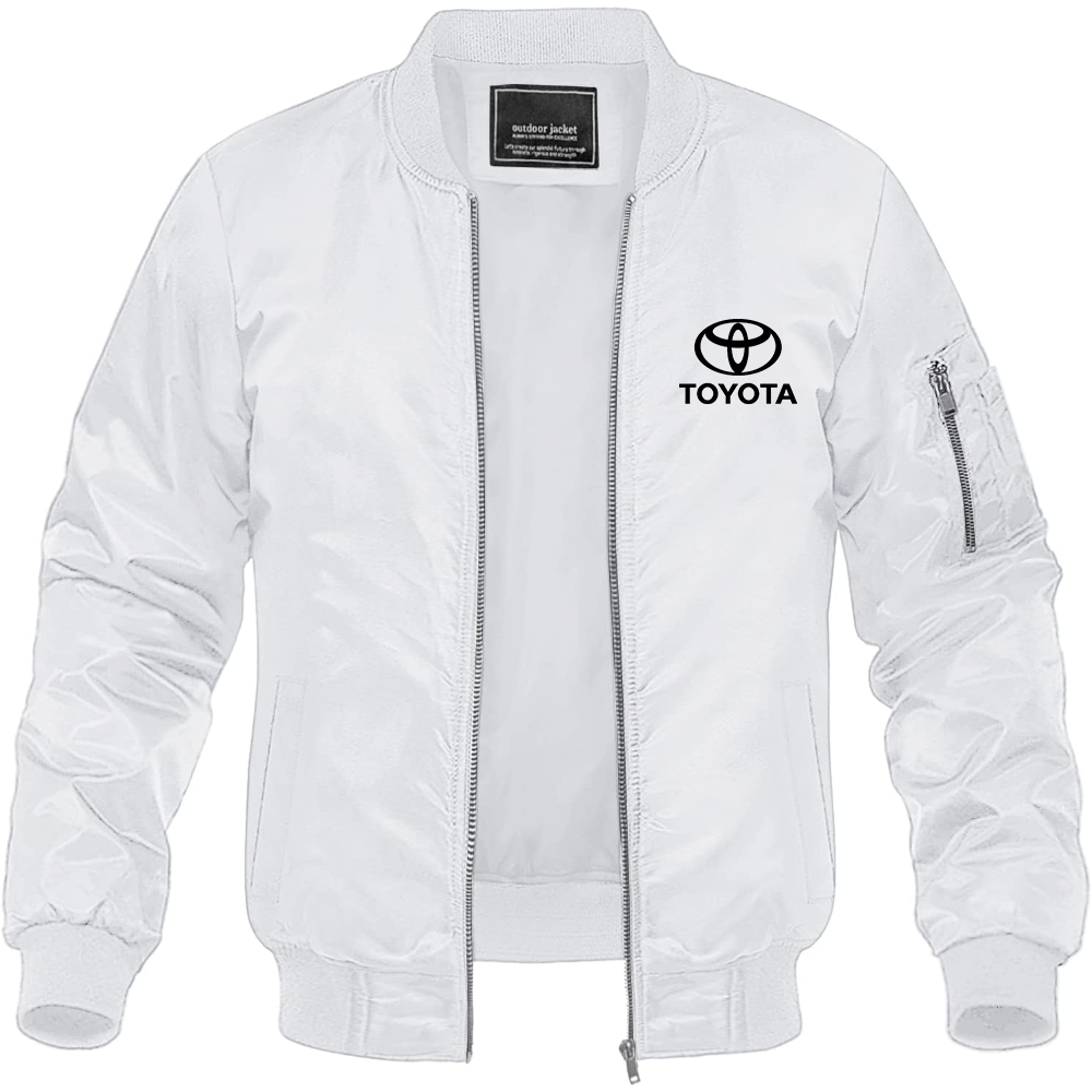 Men’s Toyota Motorsport Car Lightweight Bomber Jacket Windbreaker Softshell Varsity Jacket Coat