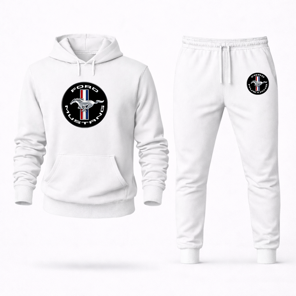 Men's Ford Mustang Motorsport Supercars Hoodie Joggers Set