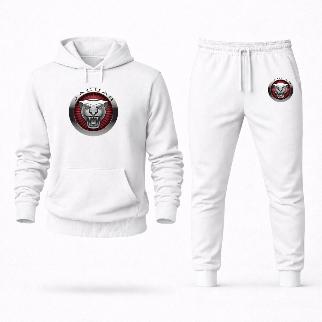 Men's Jaguar Motorsport Car Hoodie Joggers Set
