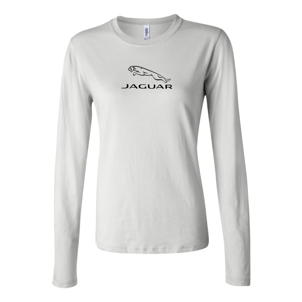 Women's Jaguar Symbol Car Long Sleeve T-Shirt