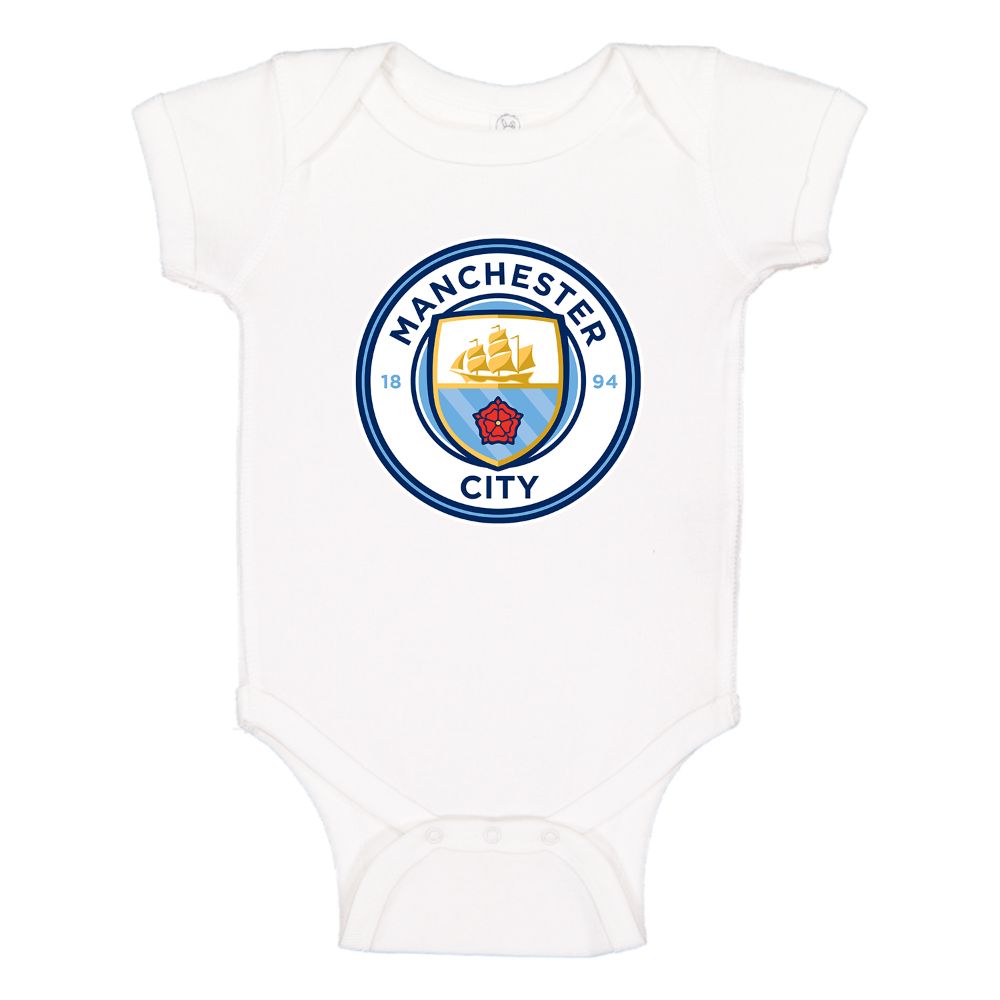 Baby Manchester City Soccer Romper Onesie