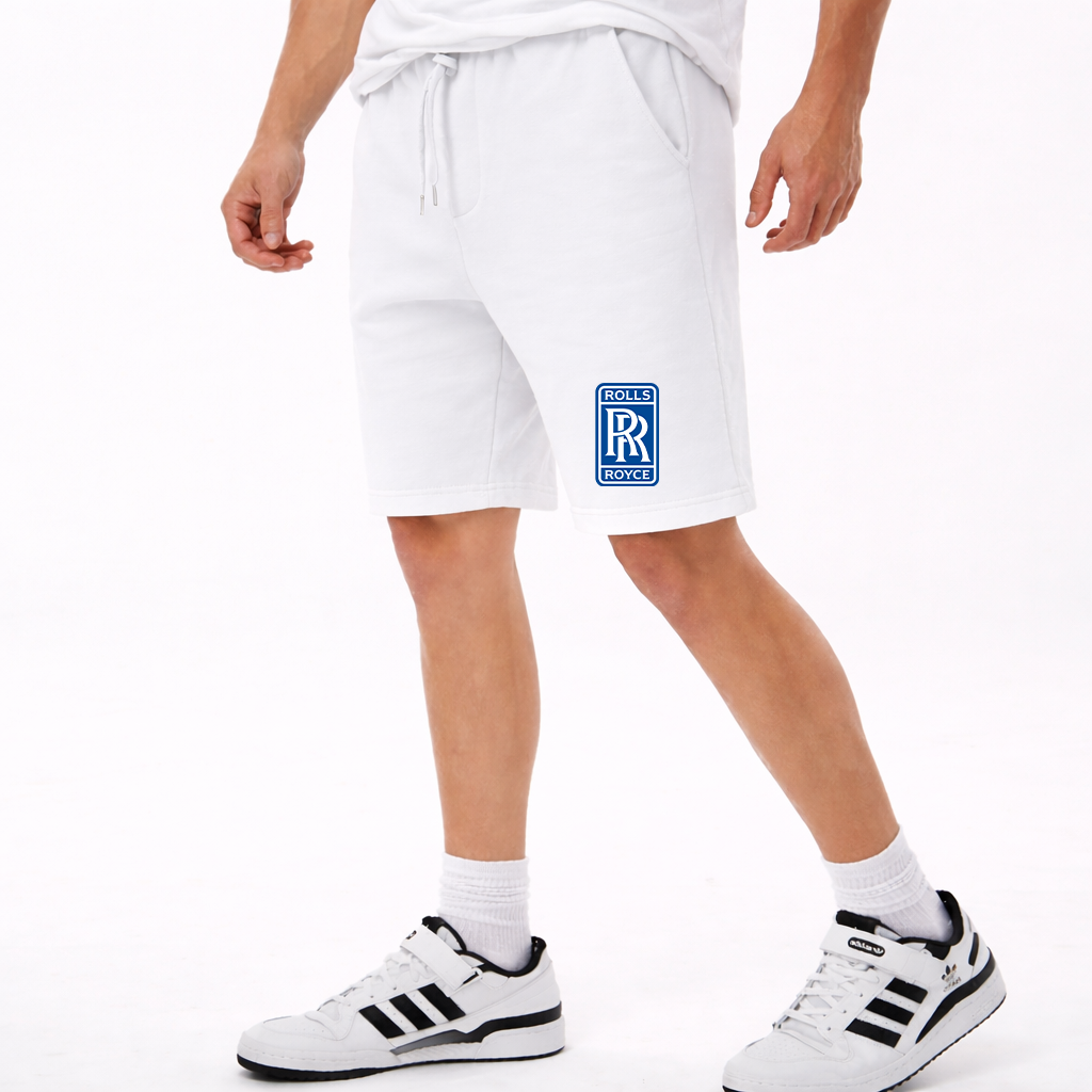 Men's Rolls Royce Car Athletic Fleece Shorts