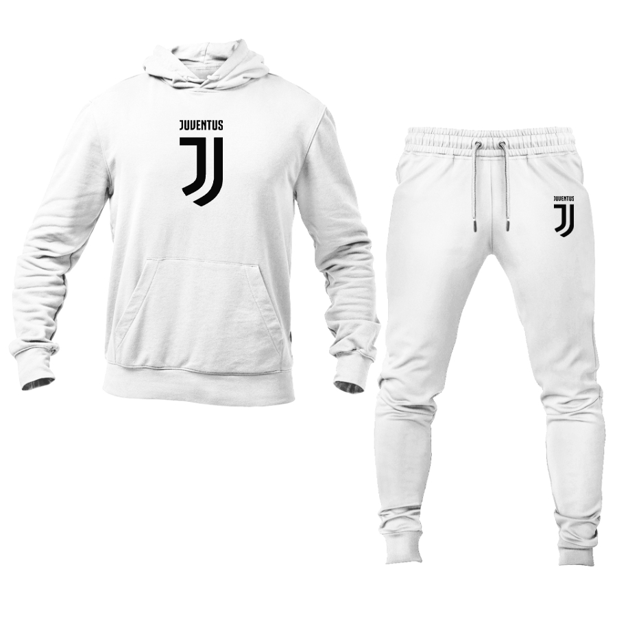 Men's Juventus Soccer Logo Hoodie Joggers Set