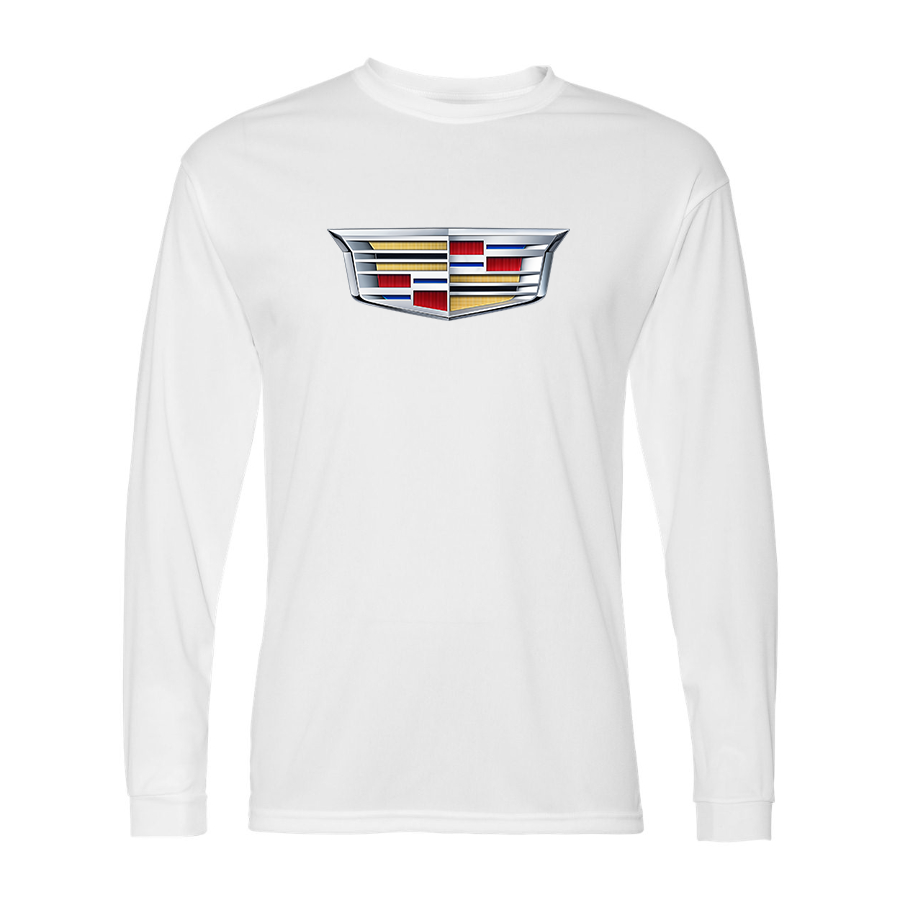 Men's Cadillac Car -  Polyester Long Sleeve T-Shirt