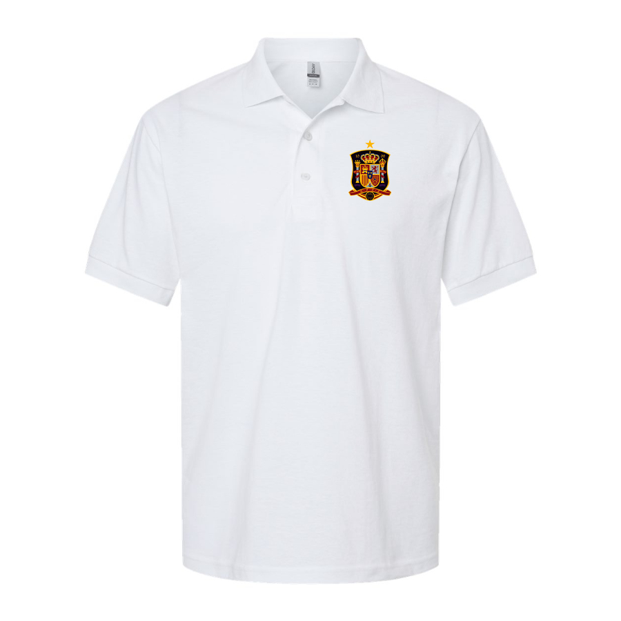 Men's Spain National Soccer Team Dry Blend Polo