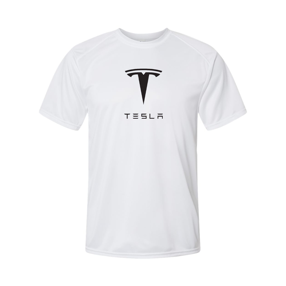 Men’s Tesla Motorsports Car Polyester T-Shirt
