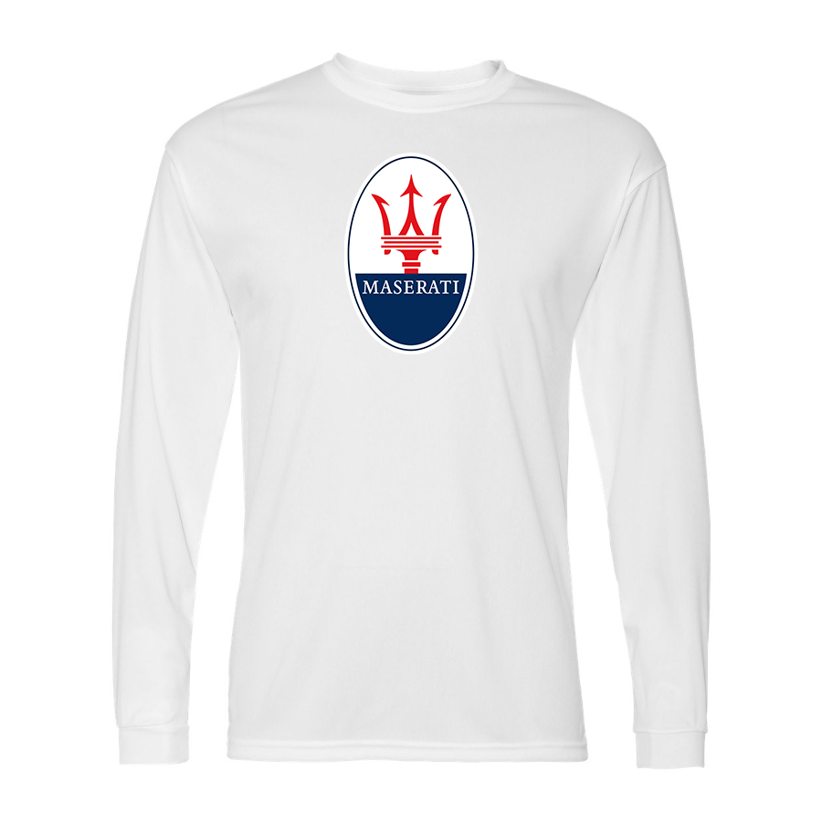 Men's Maserati Car -  Polyester Long Sleeve T-Shirt