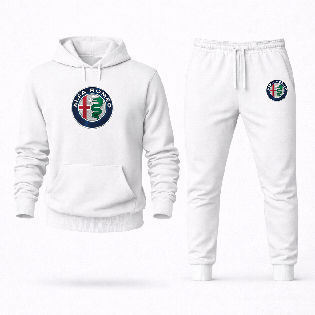 Men's Alfa Romeo Car Hoodie Joggers Set