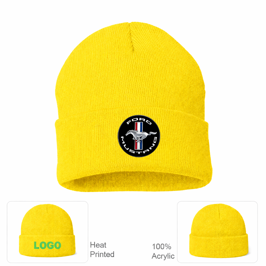 Ford Mustang Motorsport Car Beanie Hat