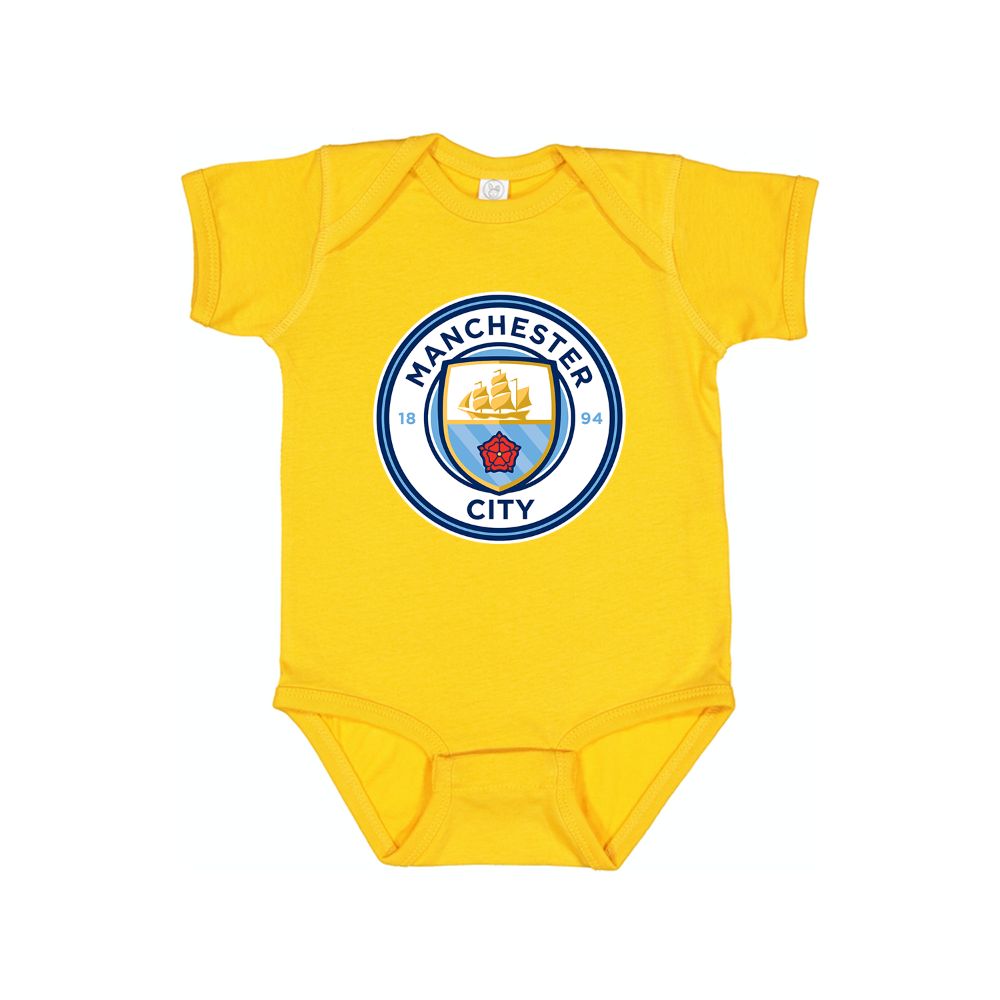 Baby Manchester City Soccer Romper Onesie