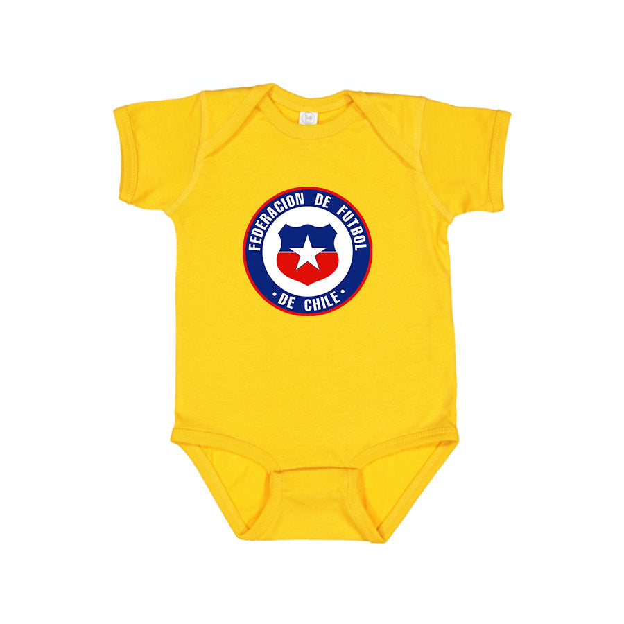 Chile National SoccerTeam  Baby Romper Onesie