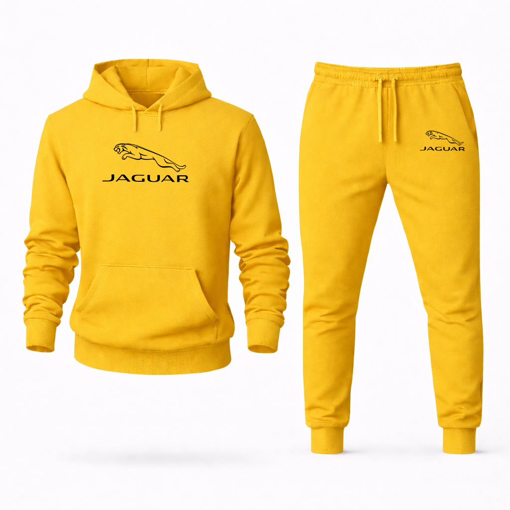 Men’s Jaguar Symbol Car Hoodie Joggers Set