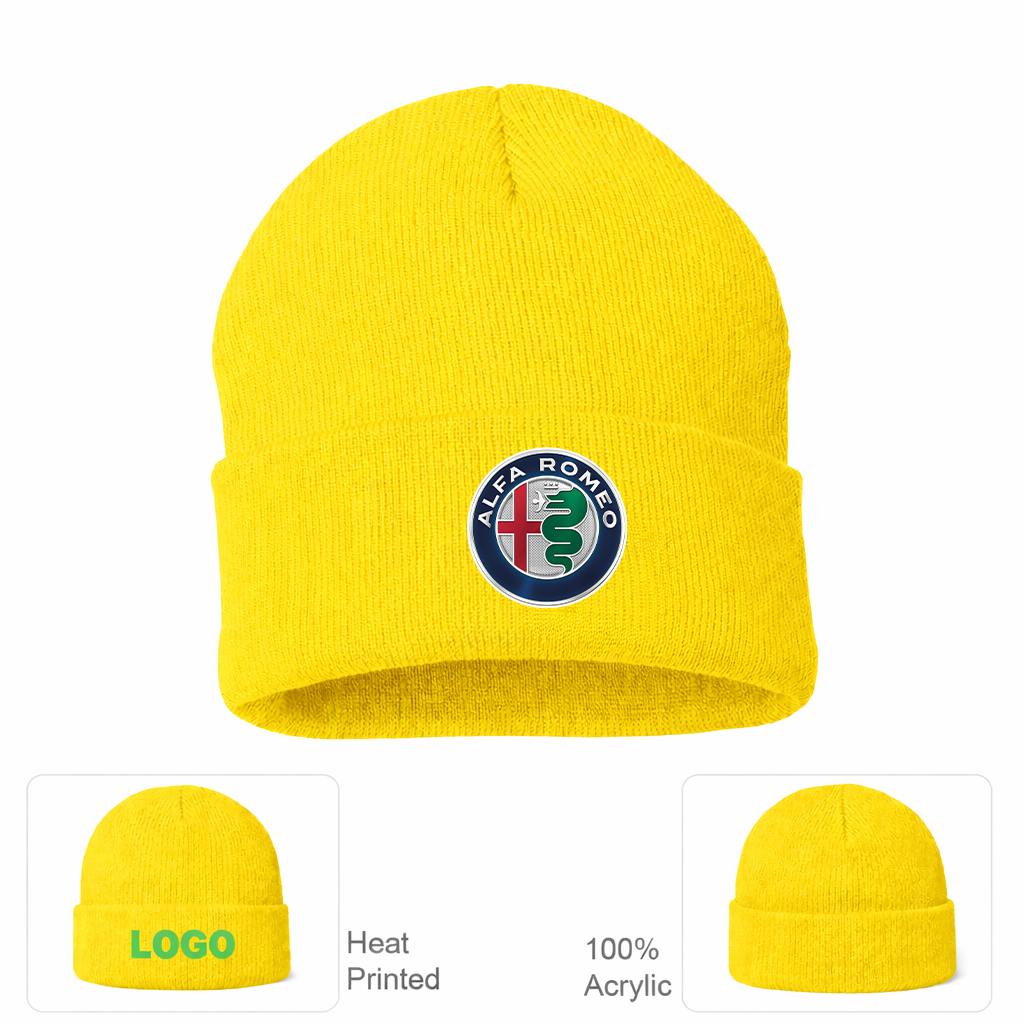 Alfa Romeo Car Cuffed  Beanie Hat