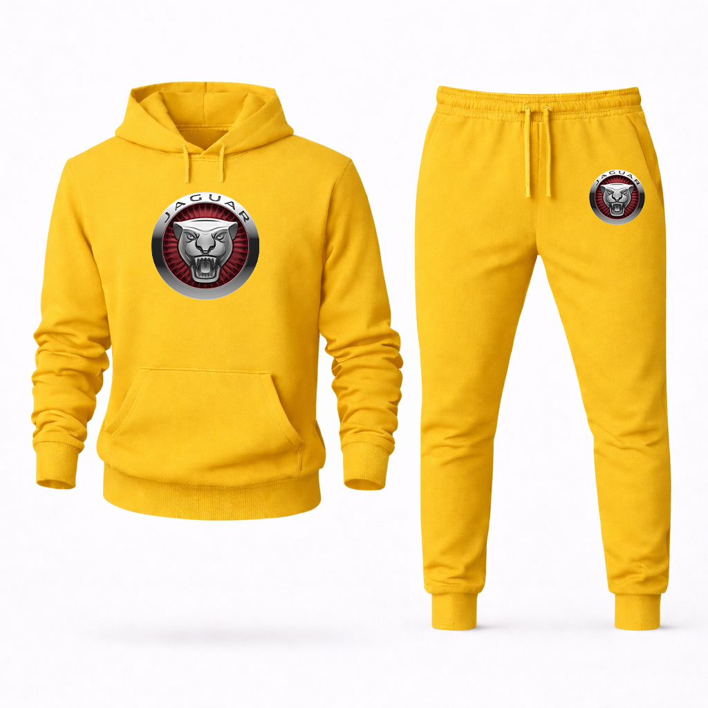 Men's Jaguar Motorsport Car Hoodie Joggers Set