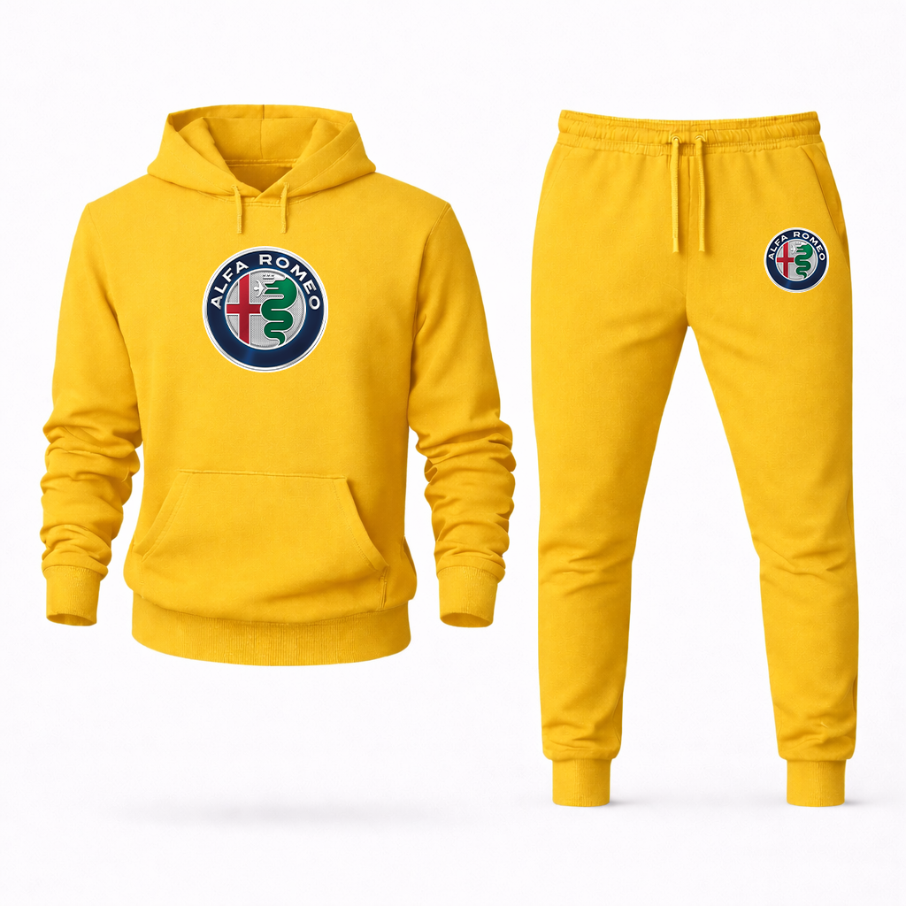 Men's Alfa Romeo Car Hoodie Joggers Set